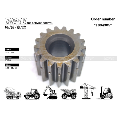 छवि देखें PC56 एक्सकेवेटर स्विंग 2 स्टेज सन गियर इन एक्सकेवेटर मशीनरी विथ स्टील मटेरियल