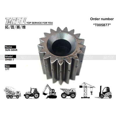 मजबूत DH60-7 उत्खनन यात्रा 2 स्टेज सन गियर आसान स्थापना