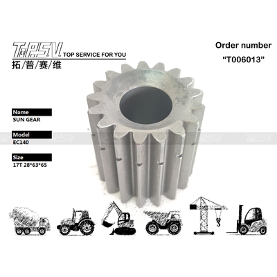 XKAH-01217 उच्च स्थायित्व EC140B खुदाई करने वाला यात्रा 2 स्टेज सन गियर ड्राइव मोटर भारी शुल्क कार्यों के लिए