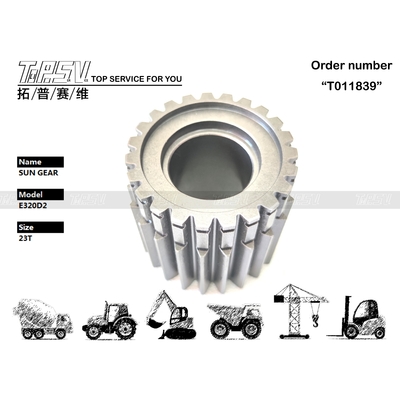 367-8368 रंग काला E320D2 उत्खनन उपकरण स्विंग 2 चरण सौर गियर के लिए ग्रहों के लिए रेड्यूसर में मशीनरी मरम्मत कार्यशालाओं