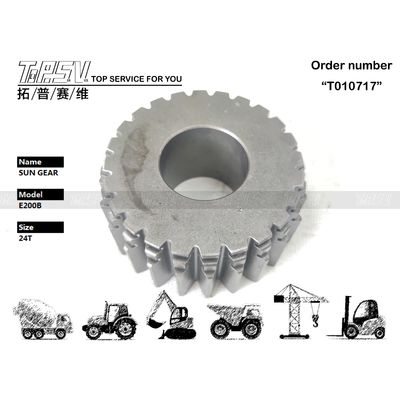 096-0583 एक्सकेवेटर मशीनरी प्रयुक्त E200B एक्सकेवेटर यात्रा 2 स्टेज सन गियर बॉक्स रंग काले में