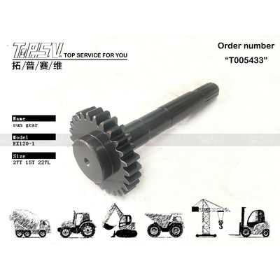 2025958 उच्च स्थायित्व के लिए काले रंग में EX120-1 खुदाई मशीन यात्रा 1 स्टेज सन गियर पार्ट्स आकार पर निर्भर करता है