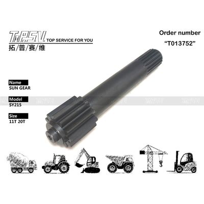 प्लैनेटरी रिड्यूसर परफॉर्मेंस SY215 एक्सकेवेटर ट्रैवल 1 स्टेज सन गियर उच्च स्थायित्व और विभिन्न मॉडलों के लिए संगतता