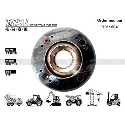100502-00001 ब्लैक DH225-7 एक्सकेवेटर स्विंग 1 स्टेज कैरियर गियर मेशिंग इंस्टॉलेशन के साथ भारी मशीनरी के लिए उपयुक्त टिकाऊ और लंबे समय तक चलने वाला