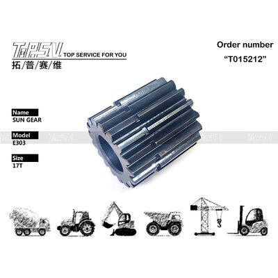 E303 उत्खनन यात्रा 2 चरण सन गियर पार्ट्स यात्रा ड्राइव उत्खनन स्पेयर पार्ट्स के लिए