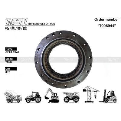 यात्रा ड्राइव खुदाई स्पेयर पार्ट्स के लिए TM07 खुदाई यात्रा गियर रिंग पार्ट्स
