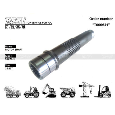 गुणवत्ता  2441U739S1 Excavator Hydraulic Motor Shaft FOR KOBELCO SK220-3 SK220-4 फैक्टरी