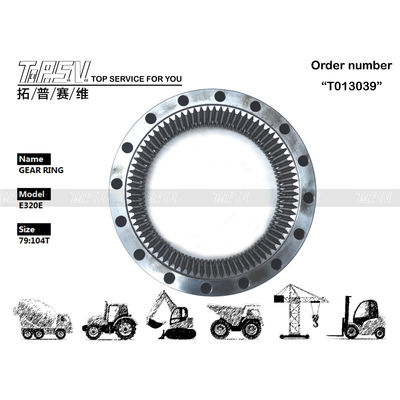 गुणवत्ता  E320E Excavator Travel Steel Gear Ring 267-6783 Gear Meshing Installation फैक्टरी