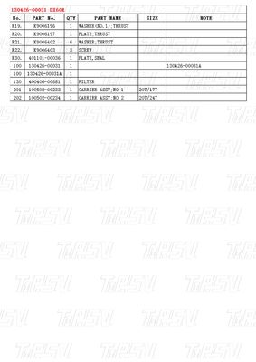 130426-00031 DX60R खुदाई मशीन स्विंग ड्राइव कैटलॉग काला कारखाना रंग हाइड्रोलिक स्विंग मोटर मोटर ड्राइव