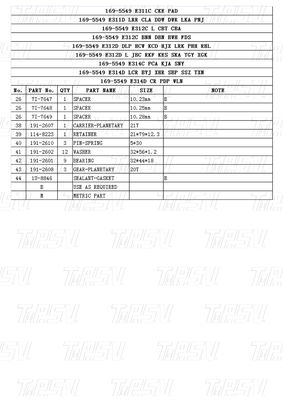 स्मूथ रोटेशन के लिए हाइड्रोलिक खुदाई के लिए बोल्ट ऑन स्विंग ड्राइव कैटलॉग