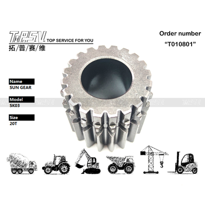 SK03 उत्खनन स्विंग 2 स्टेज सन गियर उच्च स्थायित्व के साथ चित्र देखें