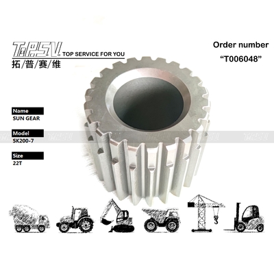 उच्च परिशुद्धता SK200-7 उत्खनन यात्रा 2 स्टेज सन गियर स्थापित करने में आसान