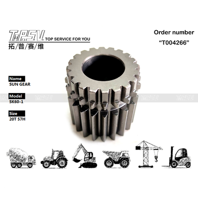 2401P1321 उत्खननकर्ता स्विंग 2 स्टेज सन गियर स्टील मशीनरी और उत्खननकर्ता मशीनरी में रखरखाव के लिए