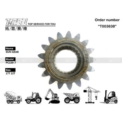 206-26-71410 उच्च स्थायित्व PC220-7 उत्खननकर्ता स्विंग 1 स्टेज सन गियर आसान स्थापना रखरखाव सुविधाजनक गियर ऑयल के साथ