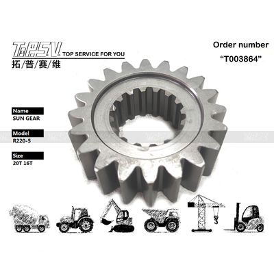 XKAQ-00010 उच्च परिशुद्धता R220-5 उत्खननकर्ता स्विंग 1 स्टेज सन गियर मोटर पार्ट्स परिवहन पैकेजिंग के लिए डील्ड बैग में
