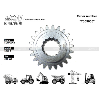 4468030 आकार पर निर्भर करता है EX60-5 उत्खननकर्ता स्विंग 1 चरण उत्खननकर्ता कार्य और प्रदर्शन के लिए सूर्य गियर
