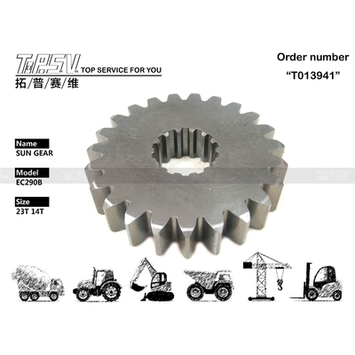 SA7117-38371 उच्च स्थायित्व स्टील EC290B उत्खनन यान यात्रा 1 चरण अनुकूलन योग्य और टिकाऊ आकारों के लिए सूर्य गियर