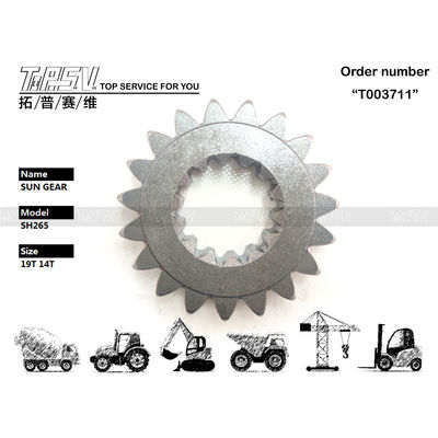SH265 एक्सकेवेटर स्विंग के लिए विश्वसनीय एक्सकेवेटर ड्राइव मोटर 1 स्टेज सन गियर ट्रांसमिशन सिस्टम आकार पर निर्भर करता है