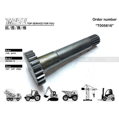 2038915 ब्लैक EX300-5 एक्सकेवेटर ट्रैवल 1 स्टेज सन गियर उच्च स्थायित्व और रंग के साथ