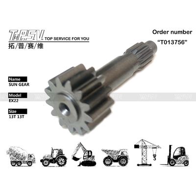 मशीनरी मरम्मत की दुकानें गियर तेल के साथ रखरखाव काला EX22 खुदाई मशीन यात्रा 1 चरण रंग में सूर्य गियर