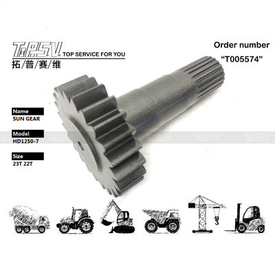 उच्च स्थायित्व HD1250-7 उत्खनन यात्रा 1 स्टेज सन गियर लंबे समय तक चलने वाली उत्खनन मशीनरी के लिए