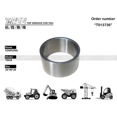 उच्च परिशुद्धता TM18 उत्खनन यात्रा 1 स्टेज कपलिंग एयर कंडीशनर पार्ट्स भारी-ड्यूटी ट्रांसमिशन सिस्टम के लिए