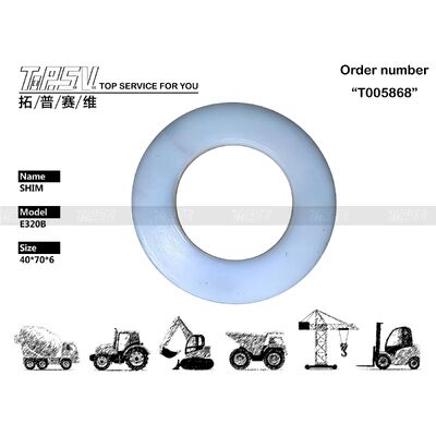 7Y-1434 E320B उत्खनन यान यात्रा 2 चरण वाहक शिम भागों के लिए स्विंग ड्राइव उत्खनन स्पेयर पार्ट्स