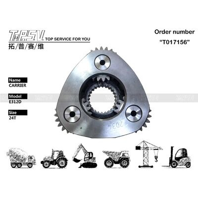E312D उत्खनन स्विंग 2 स्टेज कैरियर ASSY पार्ट्स स्विंग ड्राइव उत्खनन स्पेयर पार्ट्स के लिए