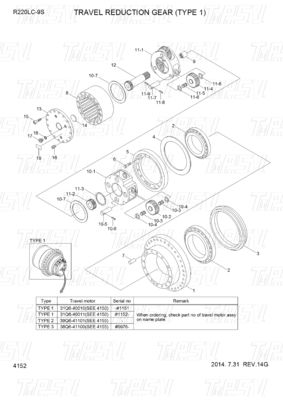Good price 31Q6-40020 31Q6-40021 31Q6-40022 ऊर्जा खनन R220-9 खुदाई मशीन यात्रा ड्राइव मोटर कैटलॉग ऑनलाइन