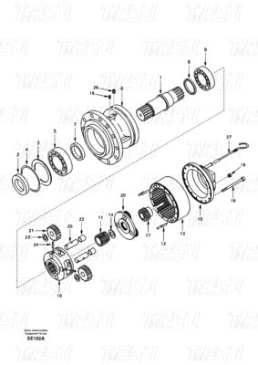 Good price SA8230-27000 EC360 खुदाई मशीन स्विंग ड्राइव कैटलॉग काला रंग ऑनलाइन