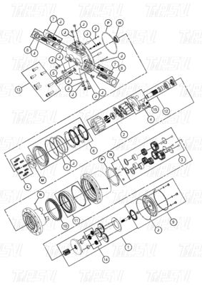 Good price 452-6213 E306E खुदाई मशीन यात्रा ड्राइव कैटलॉग बोल्ट-ऑन ऑनलाइन