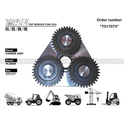 PC30MR उत्खनन यात्रा 1 स्टेज कैरियर एसे पार्ट्स यात्रा ड्राइव उत्खनन स्पेयर पार्ट्स के लिए