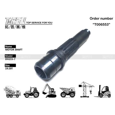 Good price K9007415 लंबे समय तक चलने वाले स्थायित्व के लिए पैकिंग प्रकार DH215-7 खुदाई यात्रा मोटर शाफ्ट पर निर्भर करता है ऑनलाइन
