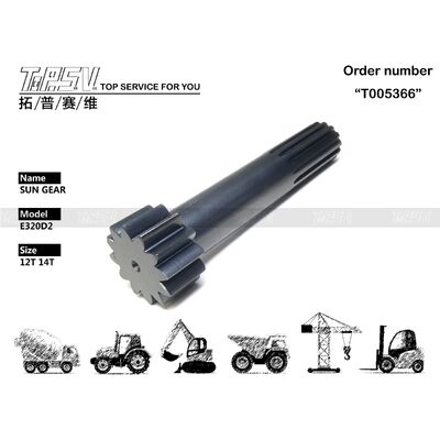 333-2989 E320D2 खुदाई यात्रा यात्रा ड्राइव खुदाई स्पेयर पार्ट्स के लिए 1 स्टेज सन गियर पार्ट्स